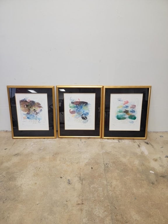 THREE EDMOND DEMBINSKI HAND SIGNED LITHOGRAPHS - 2