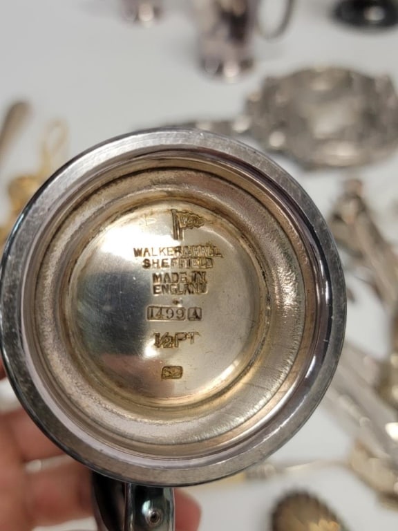 ASSORTED ESTATE SILVER PLATED UTENSILS & TABLEWARE - 3