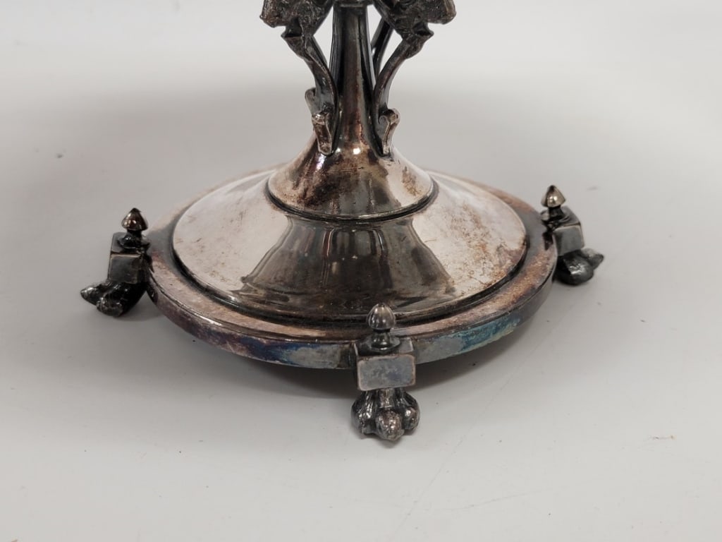 ASSORTED ESTATE SILVER PLATED UTENSILS & TABLEWARE - 9