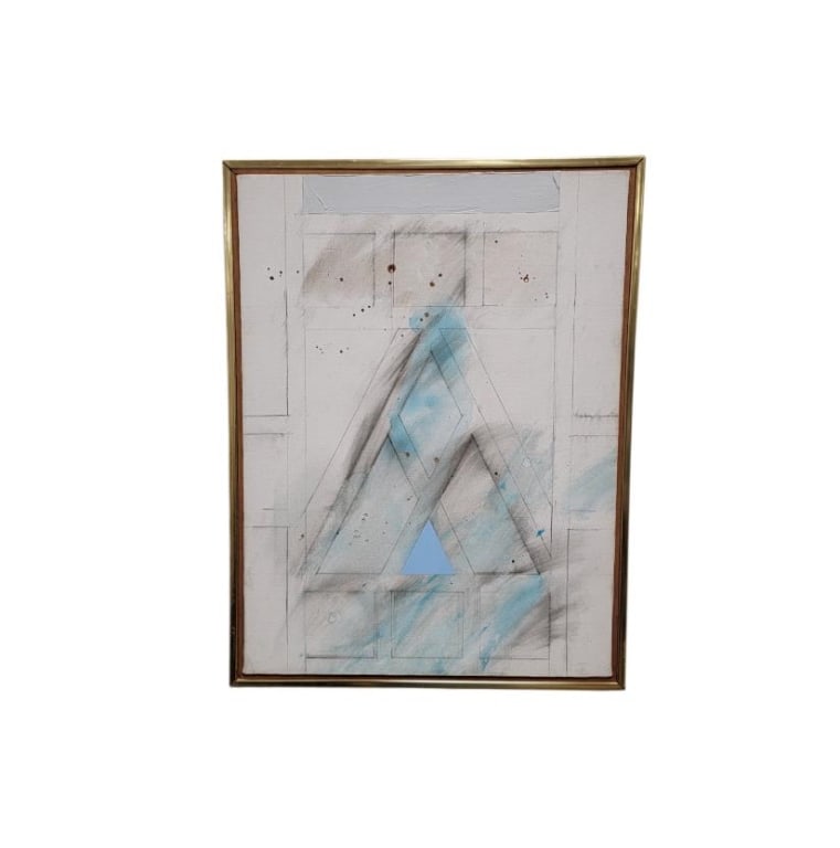 ROY SLADE OIL ON CANVAS MODERN ABSTRACT PAINTING (1 of 7)