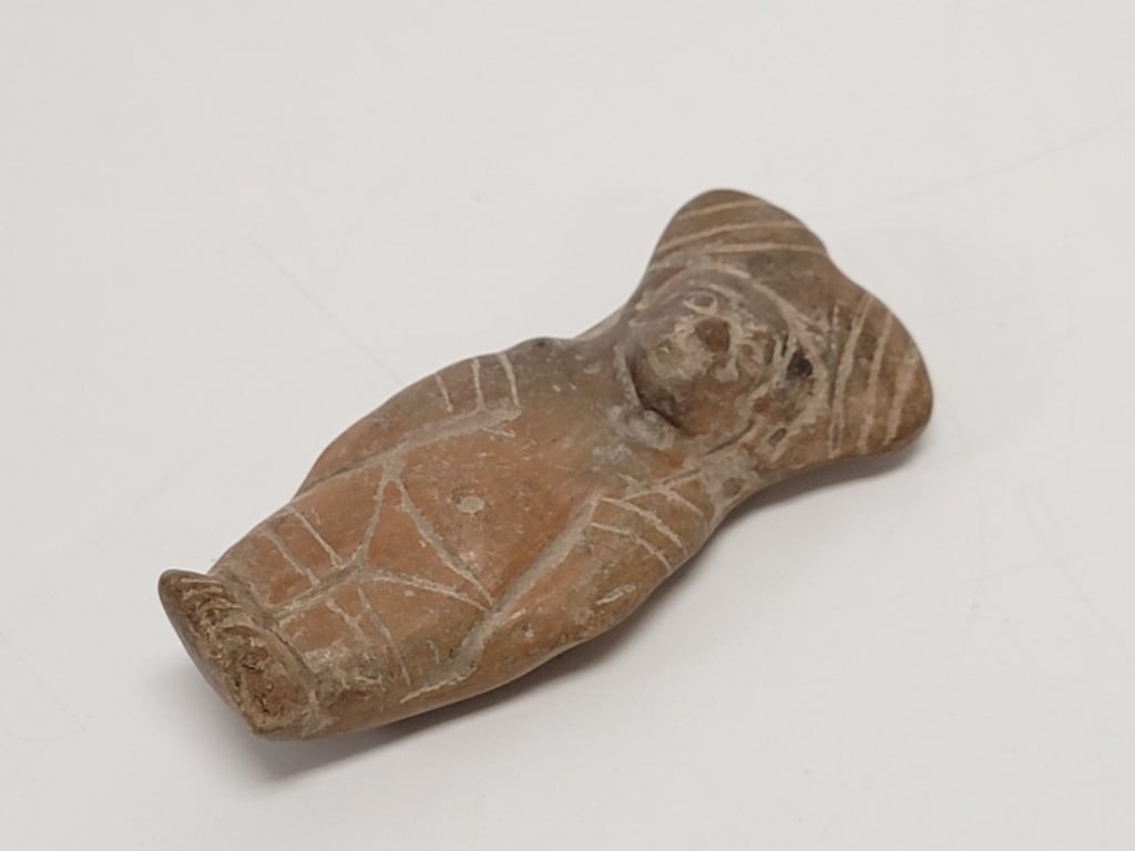 THREE PRIMITIVE STONE CARVINGS, ETC. - 12