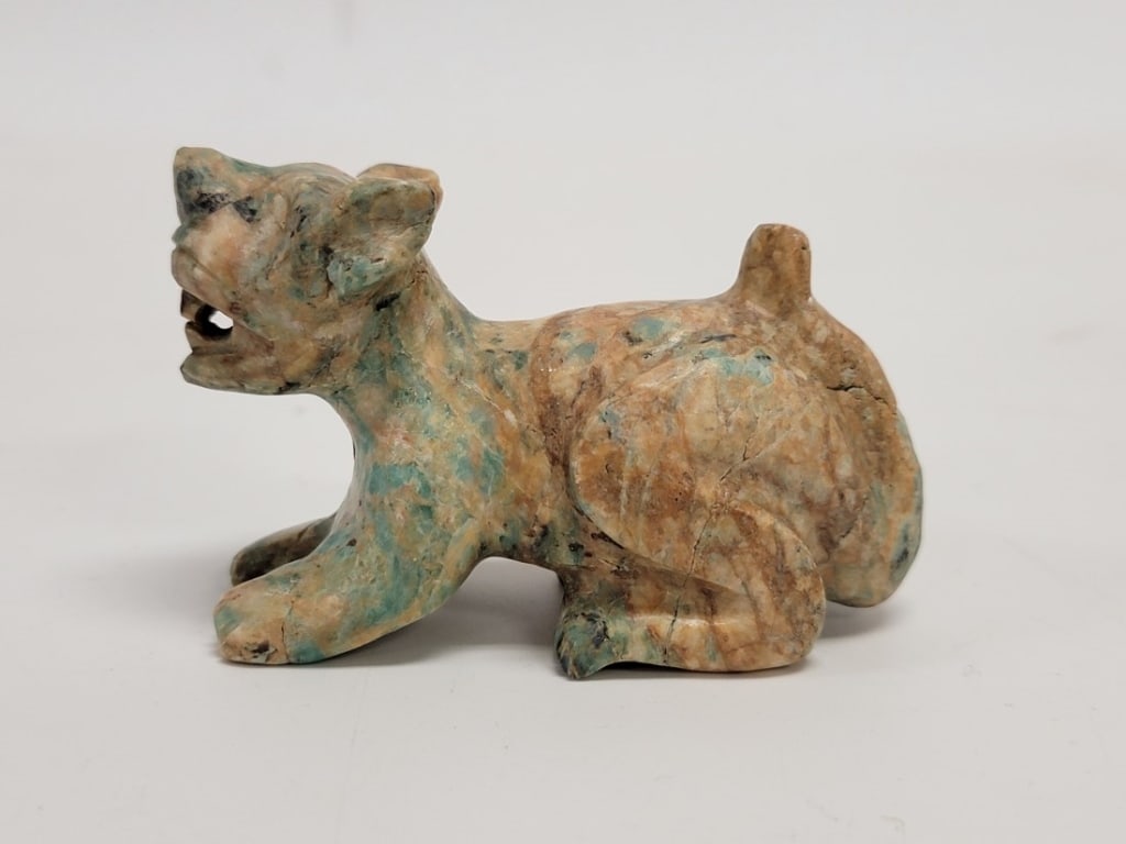 THREE PRIMITIVE STONE CARVINGS, ETC. - 3