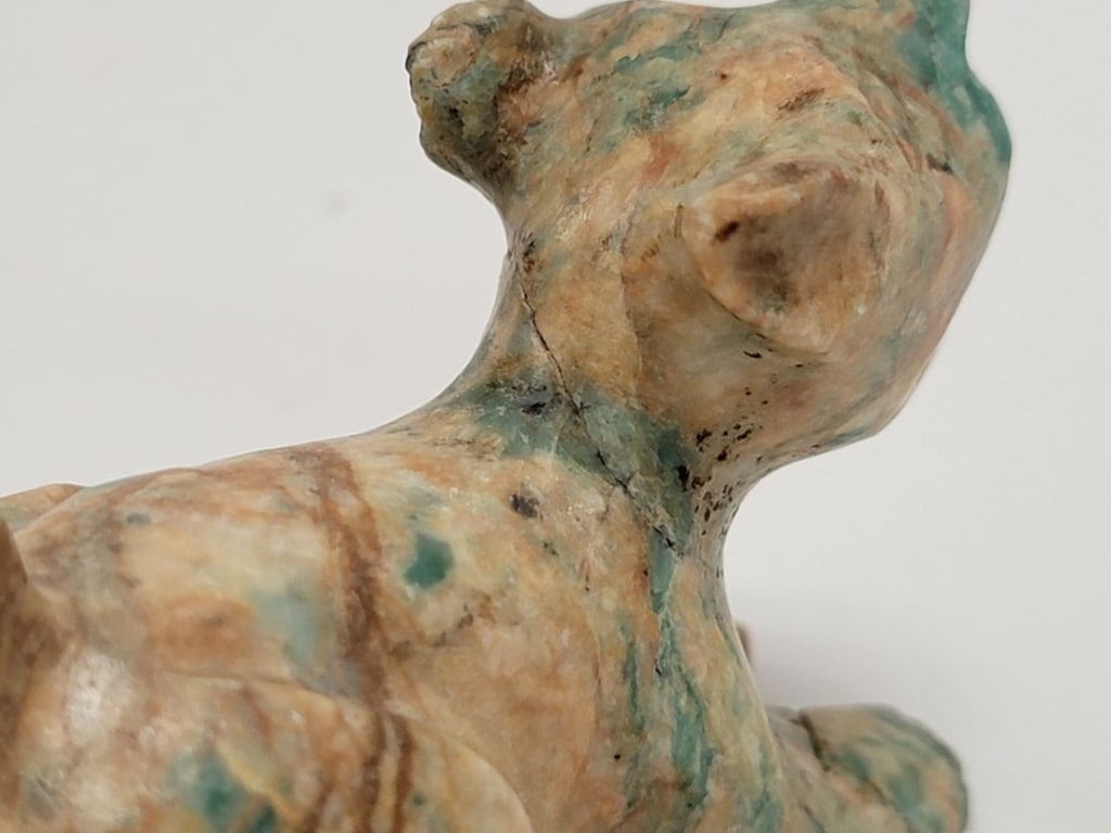 THREE PRIMITIVE STONE CARVINGS, ETC. - 4