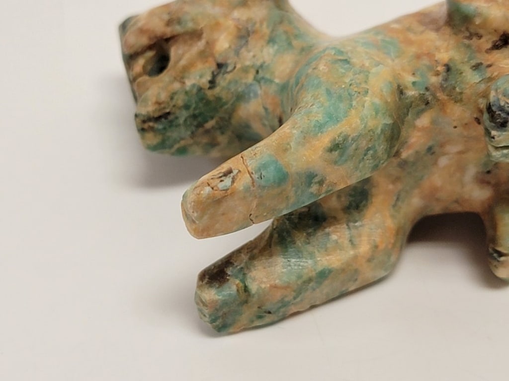 THREE PRIMITIVE STONE CARVINGS, ETC. - 6