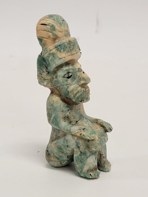 THREE PRIMITIVE STONE CARVINGS, ETC. - 8