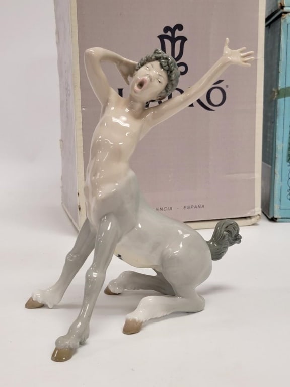 FIVE LLADRO PORCELAIN FIGURINES, CENTAURS ETC. - 9
