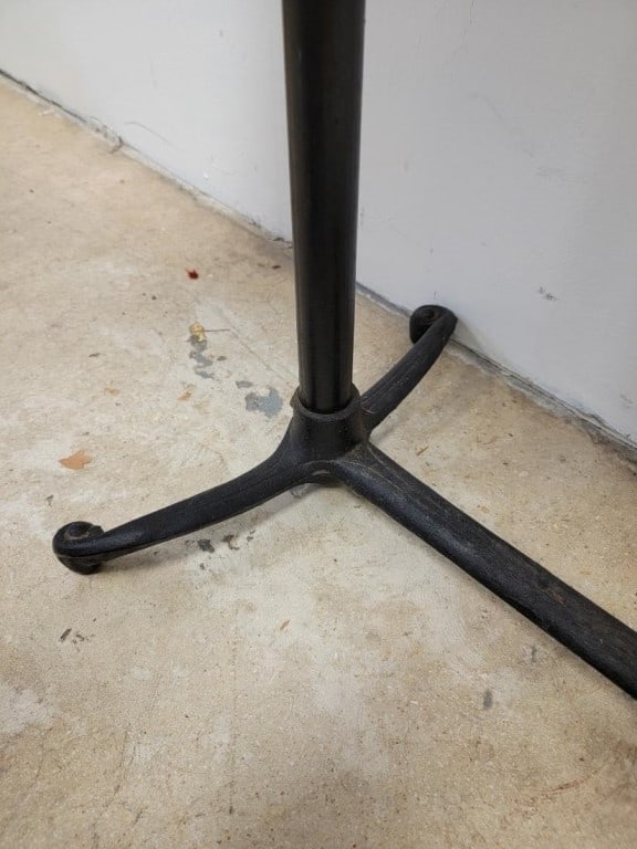 ANTIQUE ADJUSTABLE WOOD & IRON DRAFTING TABLE - 5
