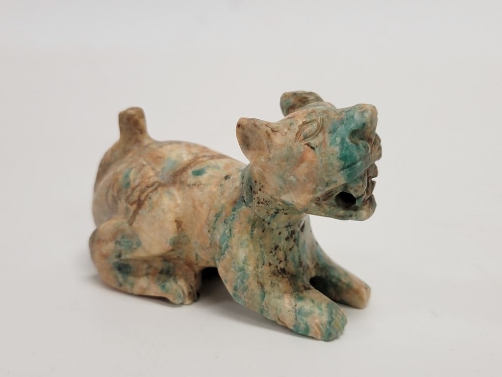 THREE PRIMITIVE STONE CARVINGS, ETC. - 2