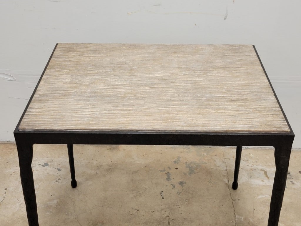 GREGORIUS PINEO HAND FORGED IRON ELGIN END TABLE - 2