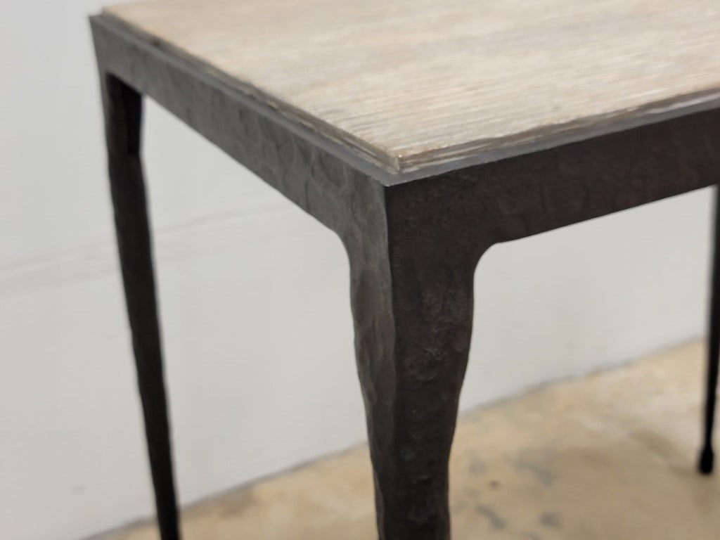 GREGORIUS PINEO HAND FORGED IRON ELGIN END TABLE - 3