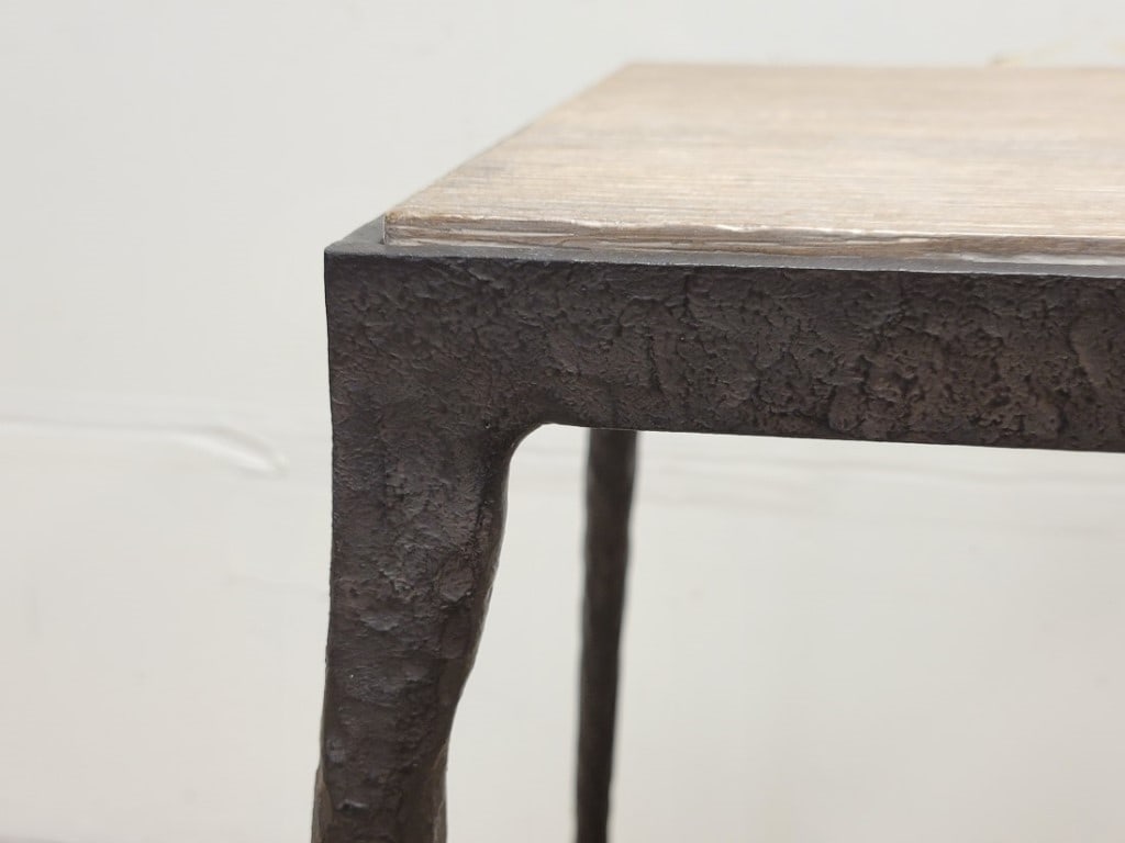GREGORIUS PINEO HAND FORGED IRON ELGIN END TABLE - 4