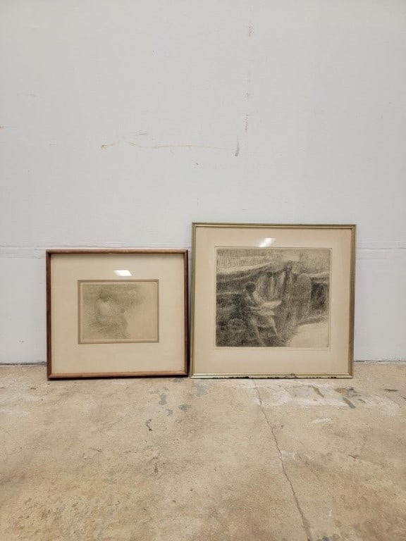 TWO HAROLD ALTMAN HAND SIGNED ARTIST PROOF ETCHING (1 of 5)