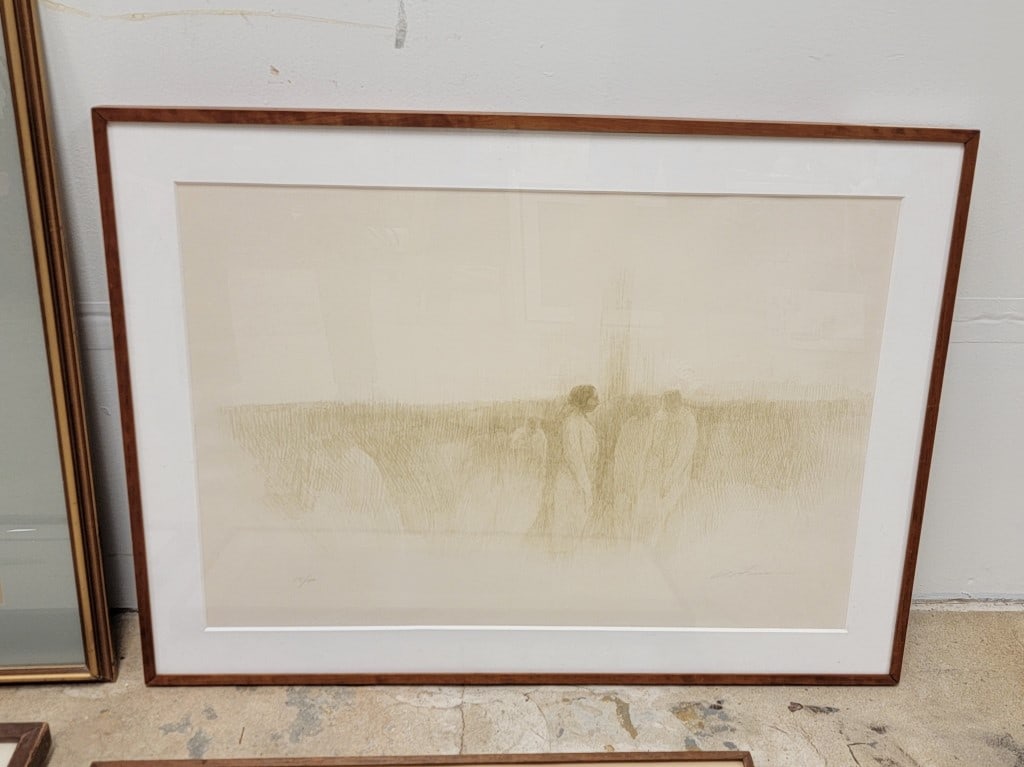 FOUR HAROLD ALTMAN HAND SIGNED LITHOGRAPHS/ETCHING - 9