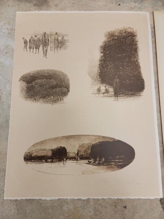 HAROLD ALTMAN, SKETCHES, ETCHING, ETC. - 2