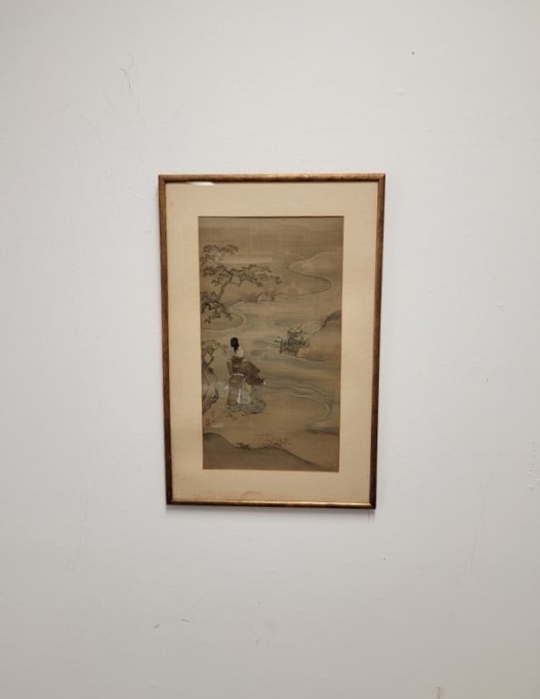 ANTIQUE CHINESE PAINTING ON SILK (1 of 6)