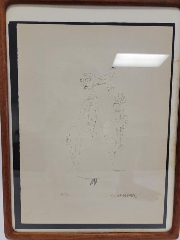 VICTOR BRAUNER HAND SIGNED ETCHING - 2