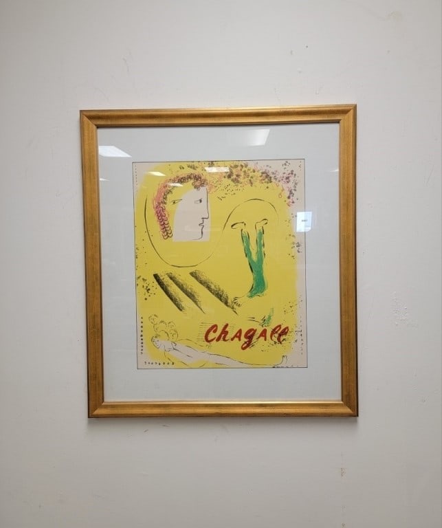 LITHOGRAPH AFTER MARC CHAGALL, YELLOW BACKGROUND (1 of 10)