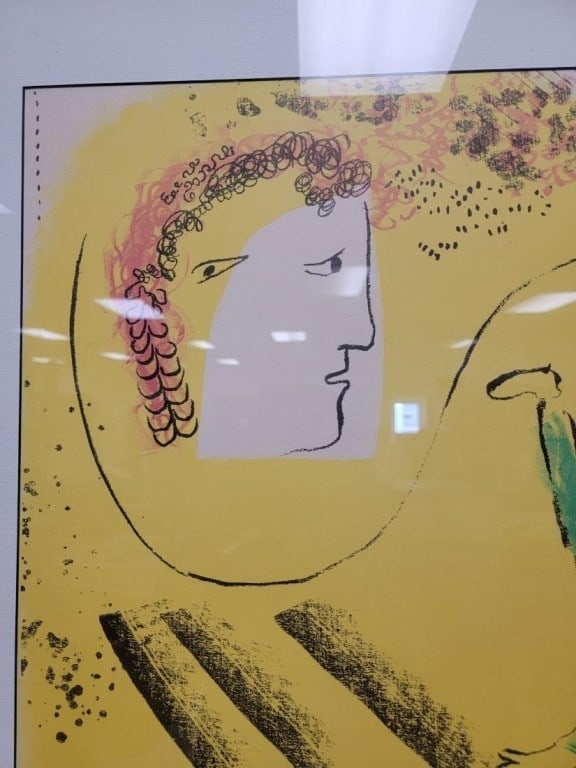 LITHOGRAPH AFTER MARC CHAGALL, YELLOW BACKGROUND - 5