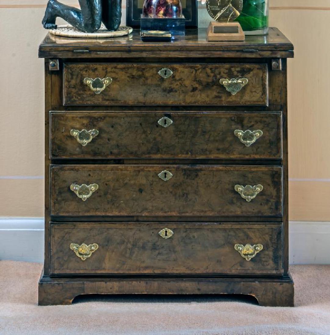 LUISE RAINER GEORGE II WALNUT FEATHER BANDED CHEST (1 of 1)