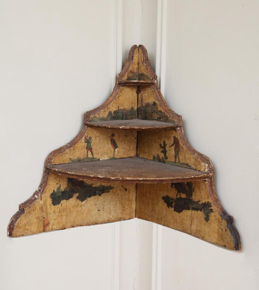 PHYLLIS DILLER HANDPAINTED WALL MOUNTED ETAGERE (1 of 1)