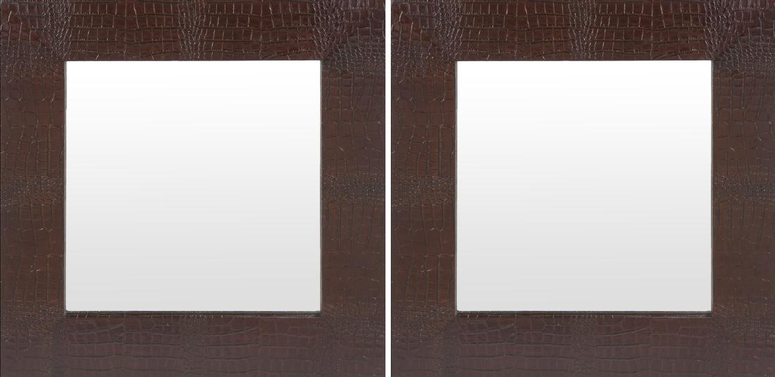 PAIR OF SQUARE MIRRORS (1 of 1)