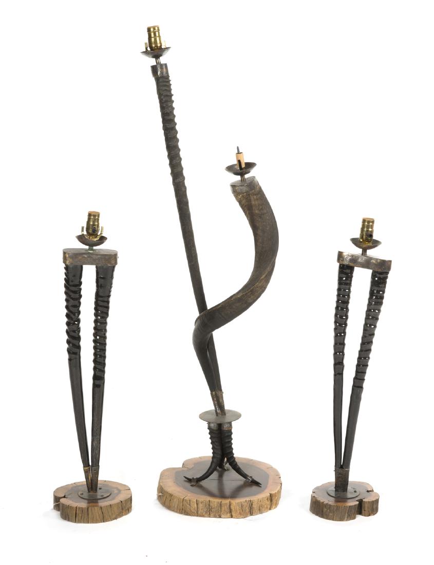 THREE  MODERN ALPINE STYLE LAMPS (1 of 1)