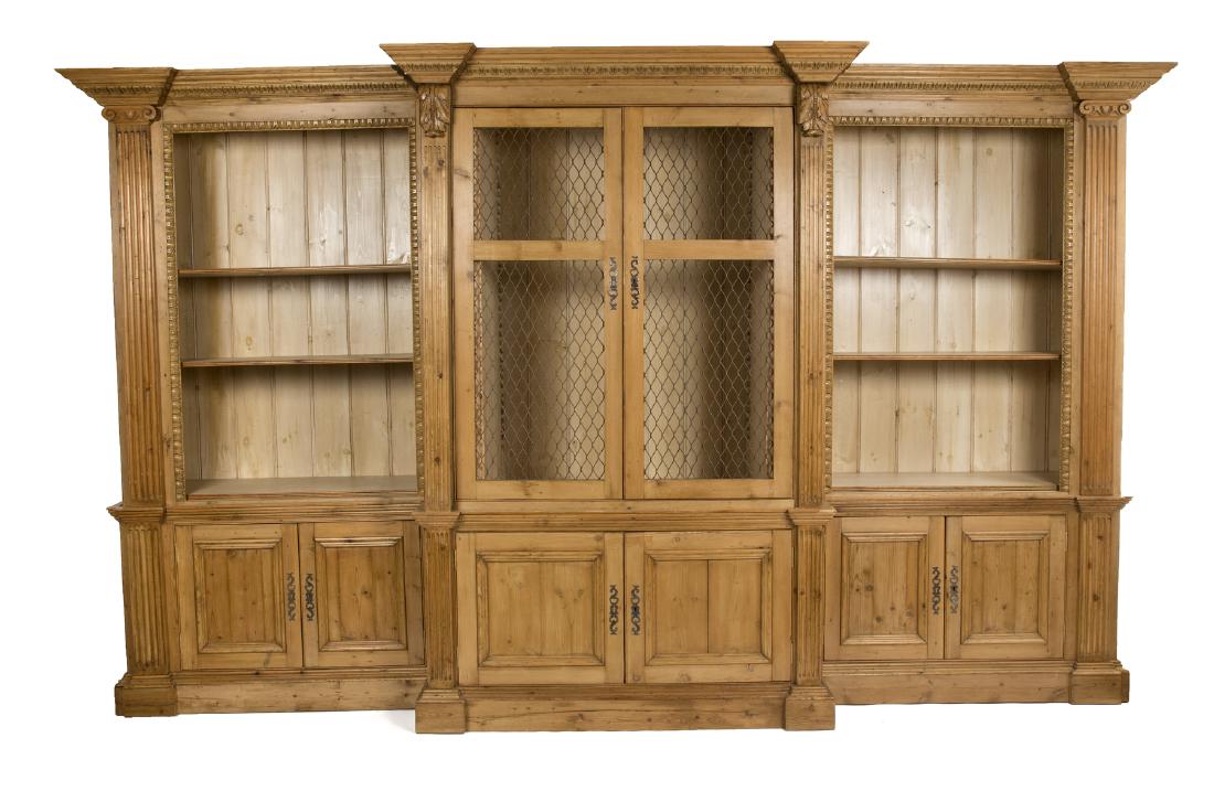 PROVINCIAL STYLE BREAKFRONT CABINET (1 of 1)