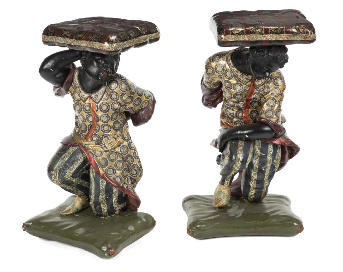 PAIR OF BLACKAMOOR STANDS (1 of 1)