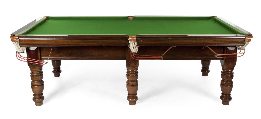 IRISH MAHOGANY BILLIARD TABLE (1 of 3)