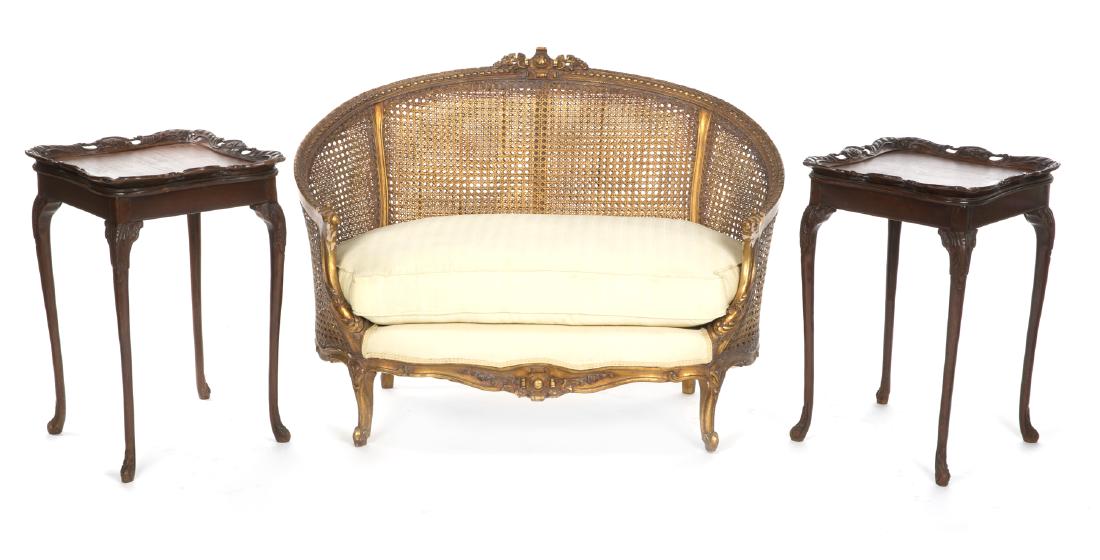 PAIR OF MODERN ROCOCO STYLE SIDE TABLES (1 of 1)