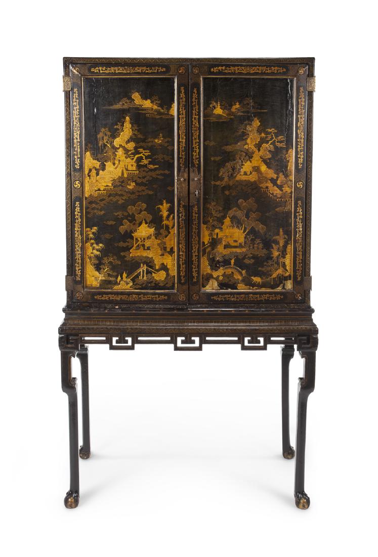 19TH CENTURY CHINESE EXPORT CABINET ON STAND (1 of 3)
