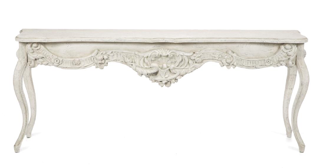 GROUP OF BLACK AND WHITE FURNITURE (1 of 3)