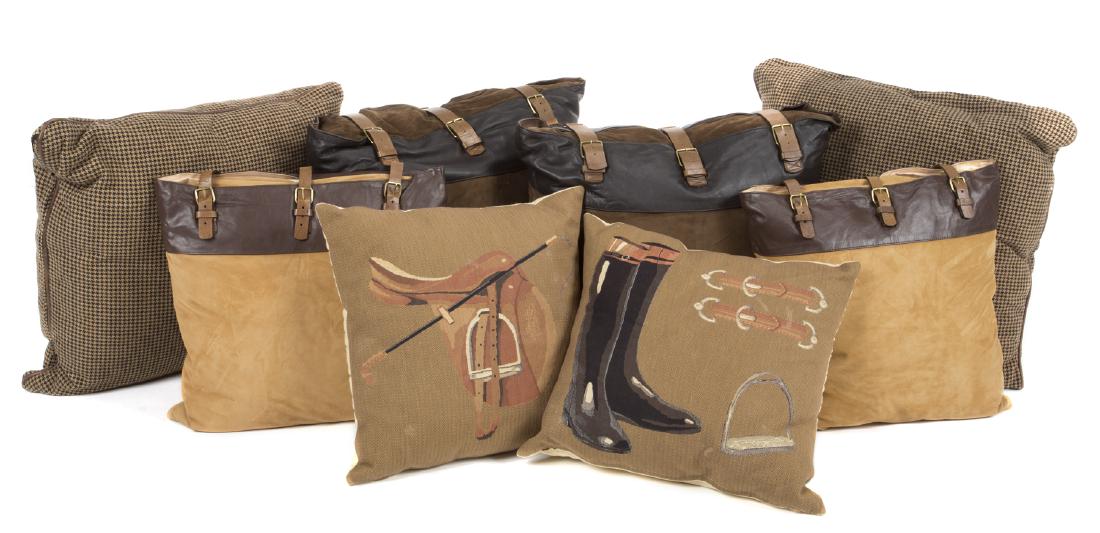 GROUP OF EQUESTRIAN THEMED PILLOWS (1 of 1)