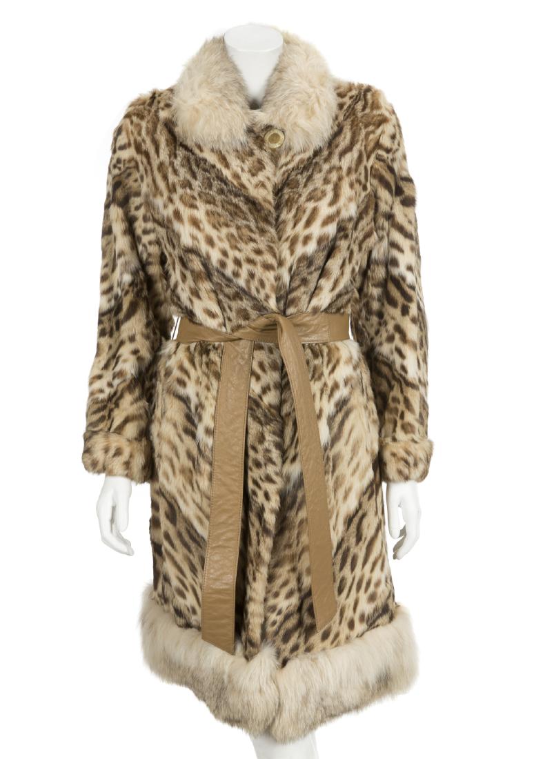 DEE OCLEPPO HILFIGER RABBIT FUR COAT (1 of 1)