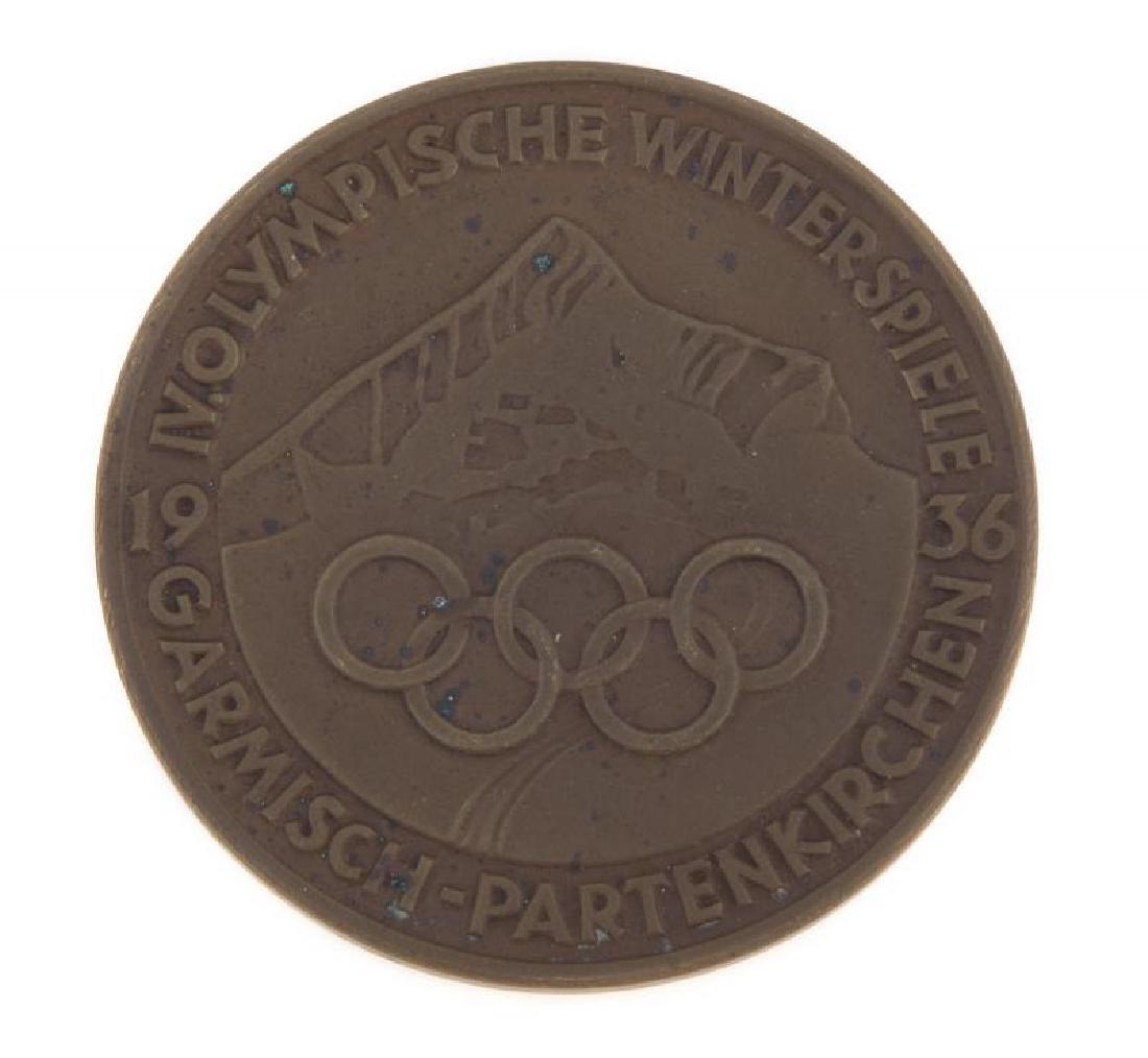 1936 GARMISCH OLYMPICS PARTICIPATION MEDAL (1 of 2)