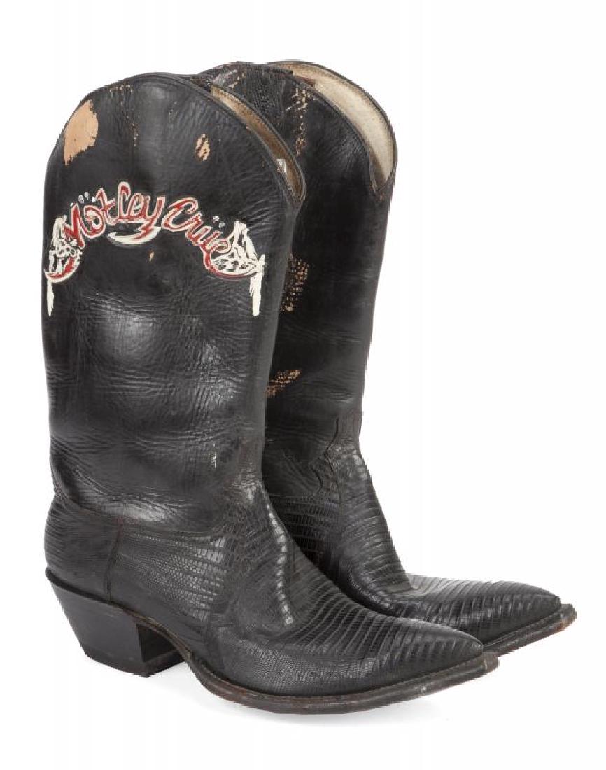 TOMMY LEE CUSTOM-MADE MÖTLEY CRÜE BOOTS (1 of 1)