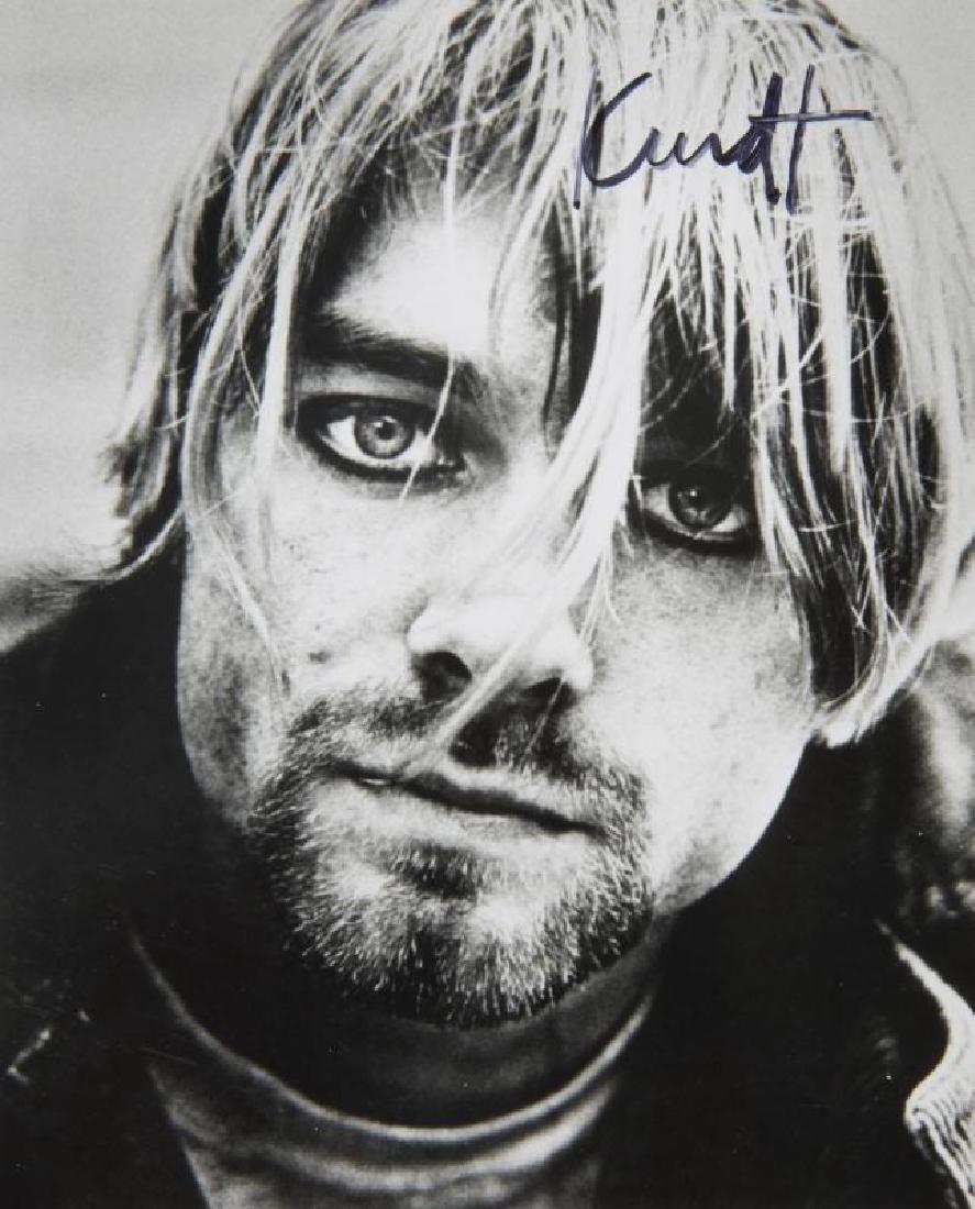 KURT COBAIN SIGNED PHOTOGRAPH