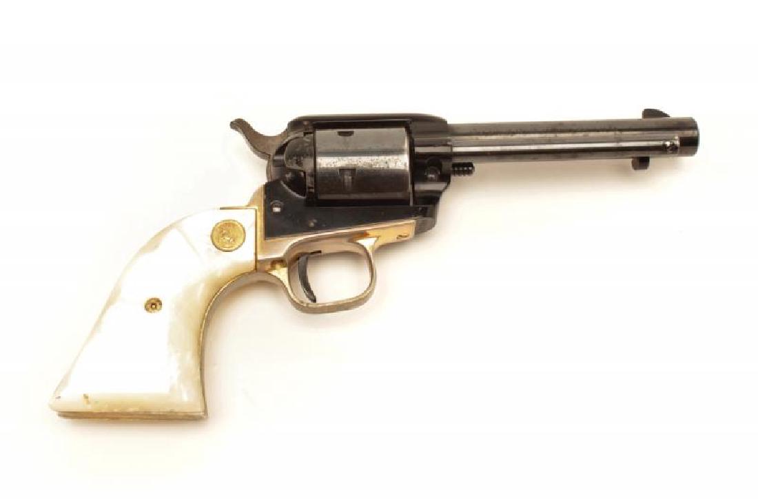 ENGELBERT HUMPERDINCK COLT SCOUT: A Colt Scout West Virginia Commemorative in .22 caliber, S/N WV2982. This revolver remains in good condition showing use and wear. PROVENANCE From the Collection of Engelbert Humperdinck