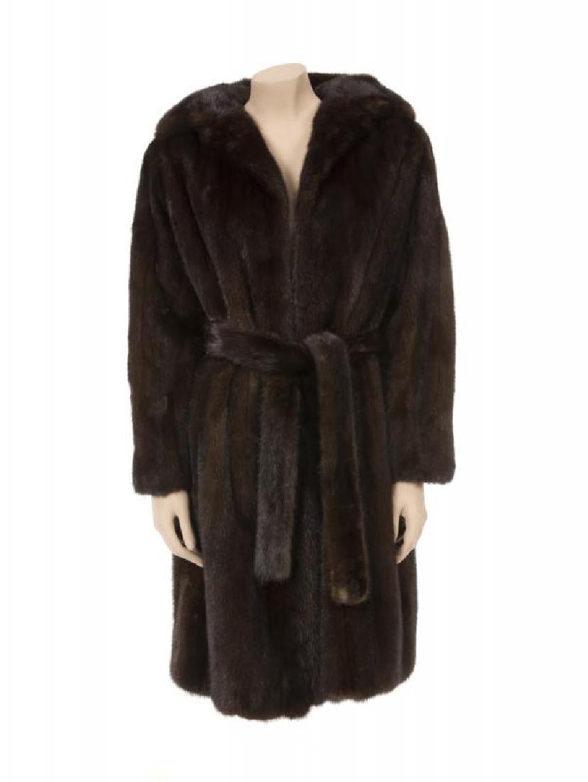 JUDY GARLAND BLACKGAMA CAMPAIGN MINK COAT AND (1 of 4)
