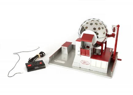 LIONEL 6-14065 NUCLEAR REACTOR ACCESSORY: This accessory is used. Features manual or remote operation, Lights. No pellets. Boxed without inserts. Excellent. PROVENANCE From the Collection of Neil Young