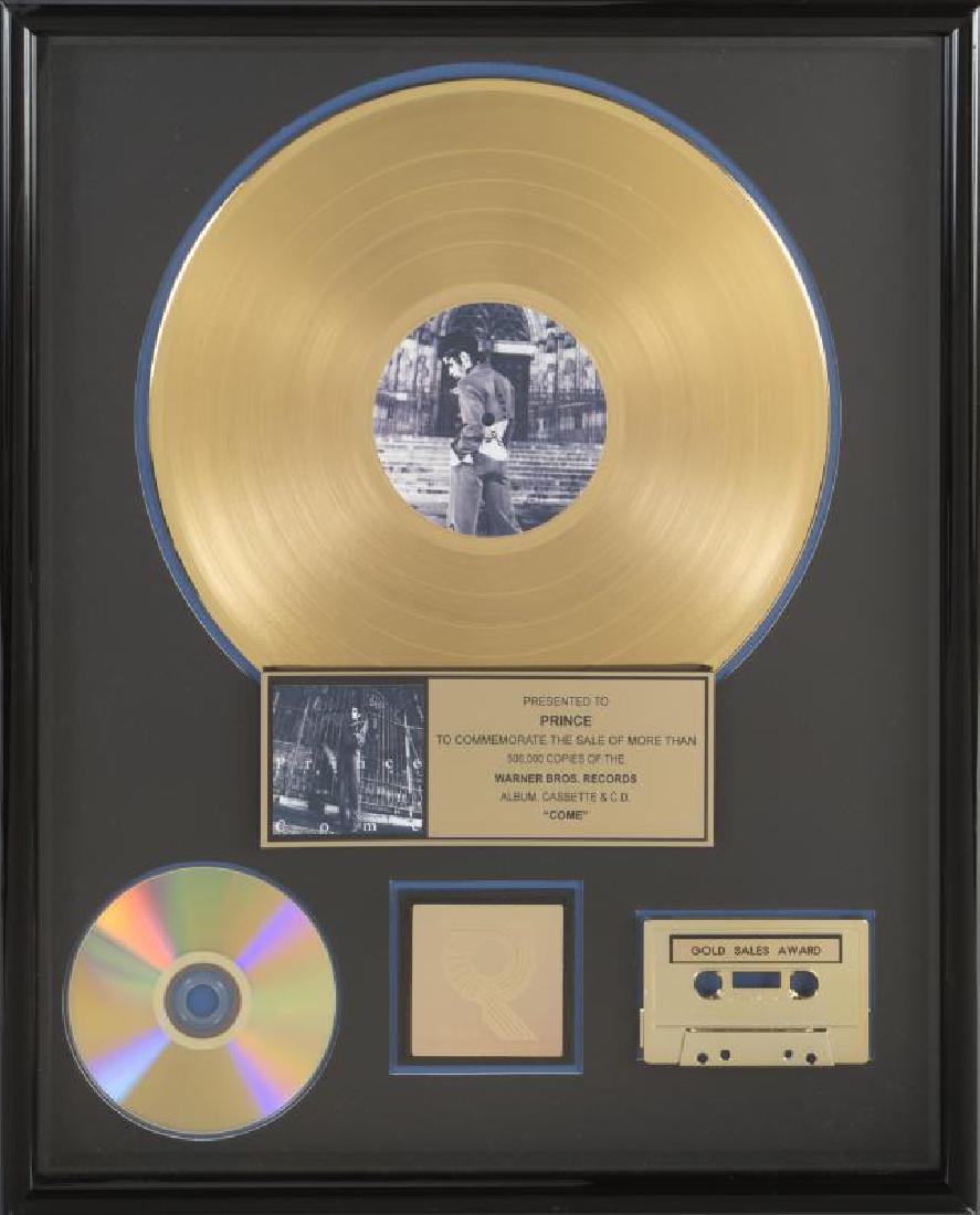 PRINCE "GOLD" RECORD AWARD + (1 of 1)