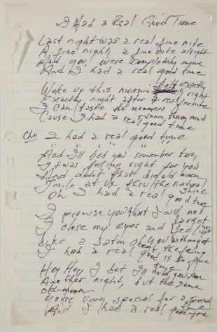 Johnny Cash Handwritten Lyrics Oct 26 19 Julien S Auctions In Ca