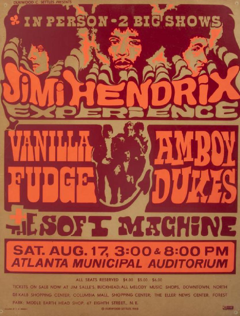 JIMI HENDRIX VINTAGE CONCERT POSTER • (1 of 1)