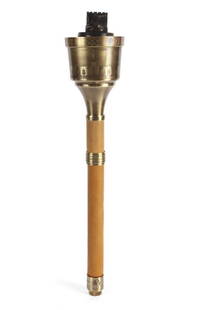 1984 LOS ANGELES OLYMPICS RELAY USED TORCH: Request condition report! A 1984 Los Angeles Olympics relay torch carried by former Olympic gold medalist Tom Price in the relay. Price won an Olympic gold medal for the United States in rowing at the