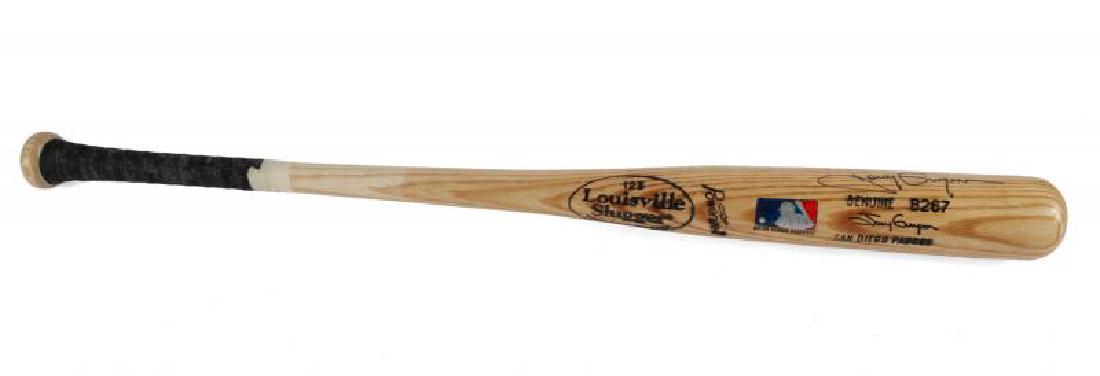 JERRY LEWIS TONY GWYNN SIGNED BAT AND BASEBALL (1 of 6)