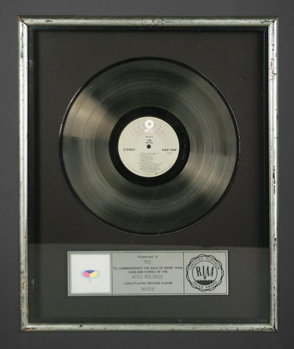 Yes 90125 Platinum Sales Award