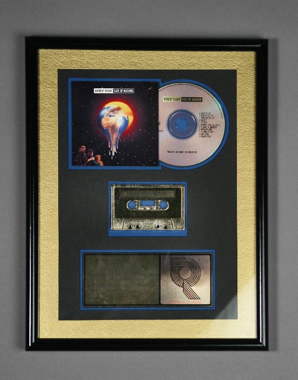 Robert Plant Fate of Nations Gold Sales Award