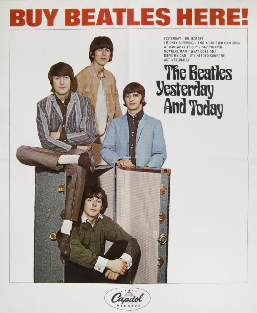 THE BEATLES YESTERDAY AND TODAY PROMOTIONAL POSTER • (1 of 1)