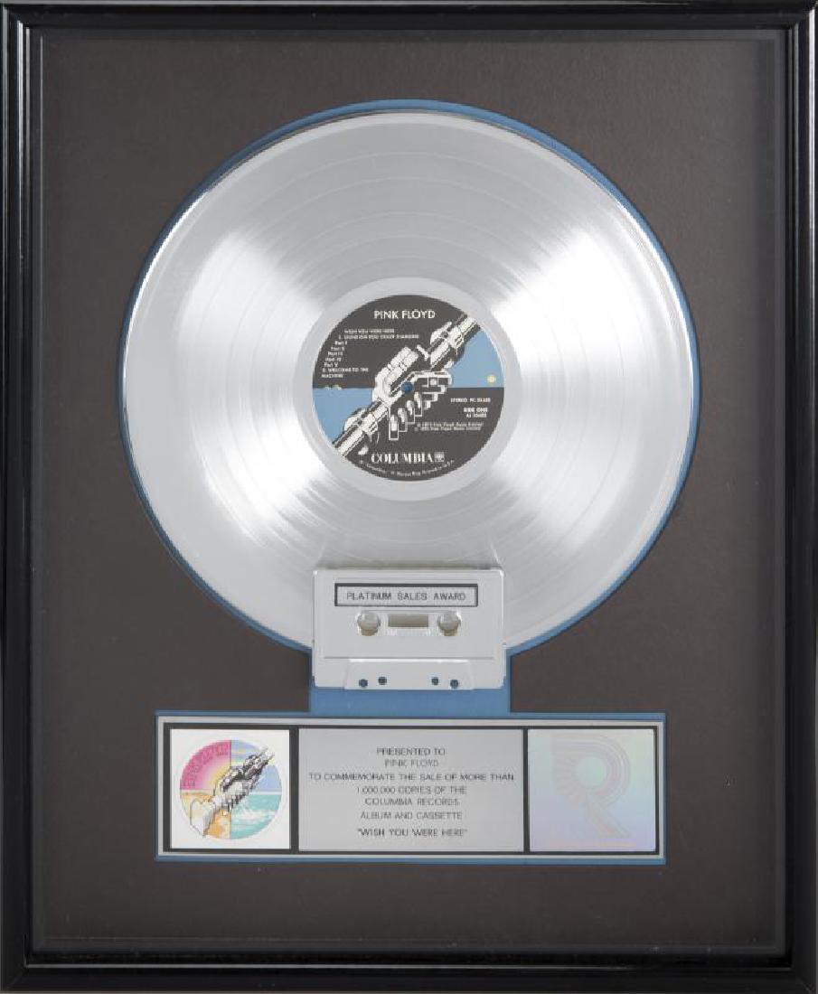 PINK FLOYD "PLATINUM" RECORD AWARD (1 of 1)