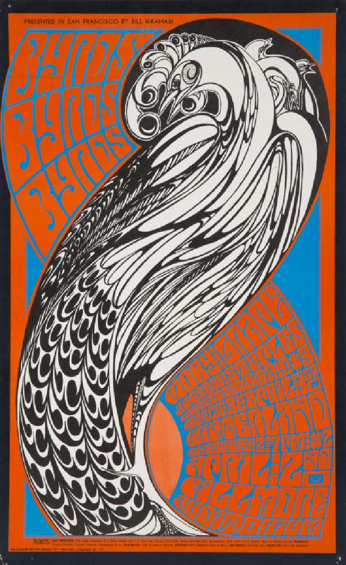 BYRDS / MOBY GRAPE / ANDREW STAPLES CONCERT POSTER (1 of 1)